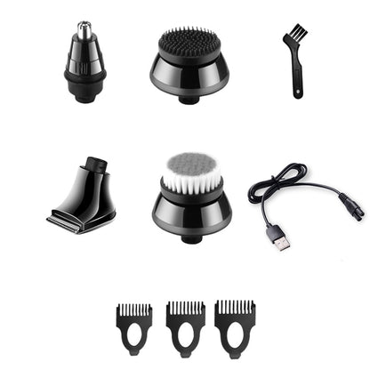 Grooming kit wet dry bald head electric shaver