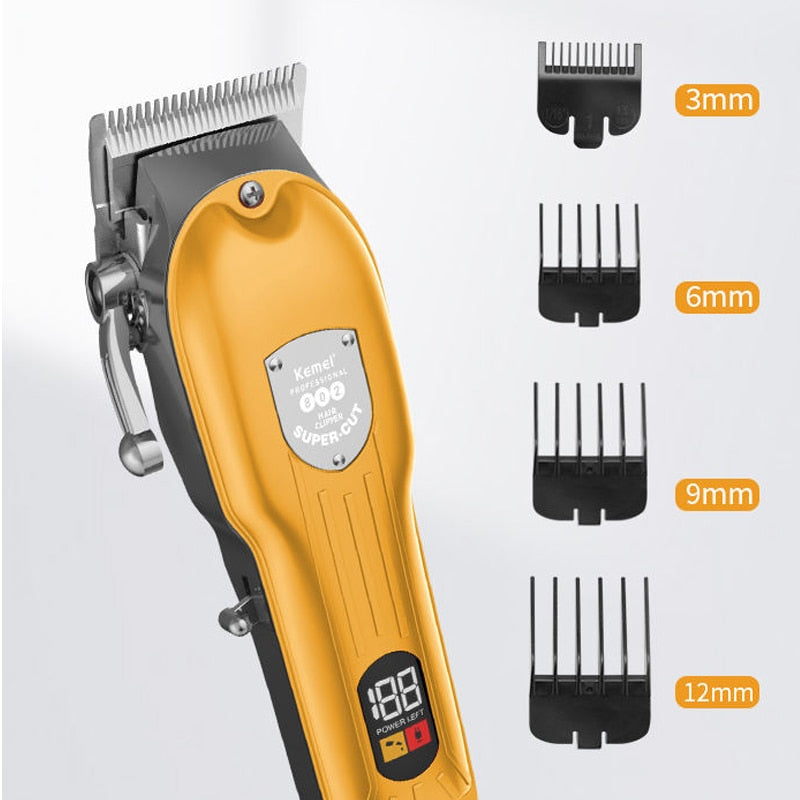 Professional hair clipper adjustable hair trimmer for men