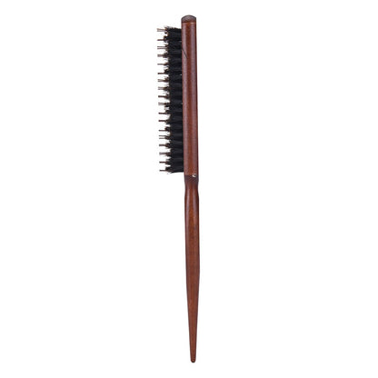 Men Boar Bristle Hair Brush Natural Wooden Brush