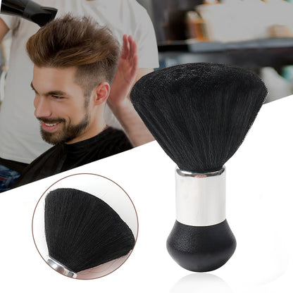 Neck Face Duster Beard Brushes Soft Black Barber