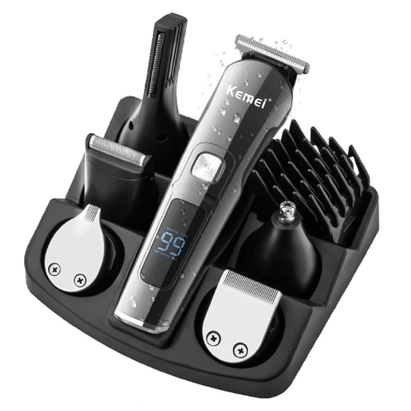 Waterproof hair trimmer kit face beard