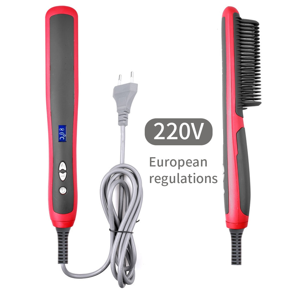 6 Modes Straightener Comb Hair Hairstyles and Tools