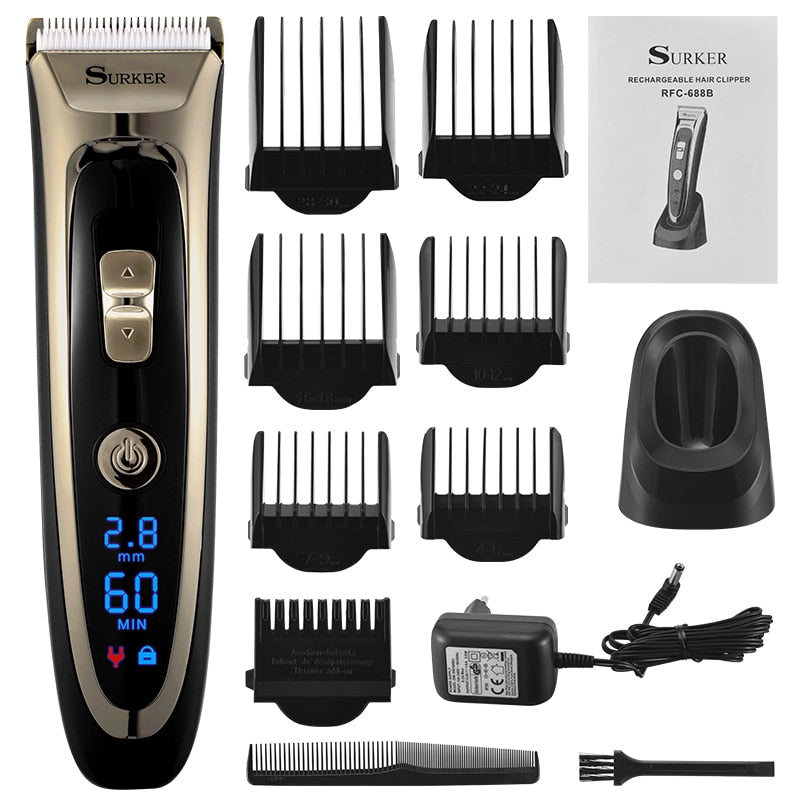 Electric Hair Trimmer LED display