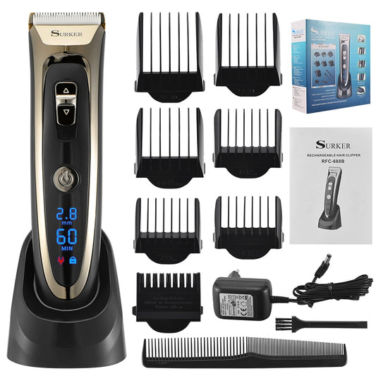 Electric Hair Trimmer LED display