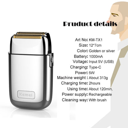 All-metal Electric Shaver Men Electric Razor