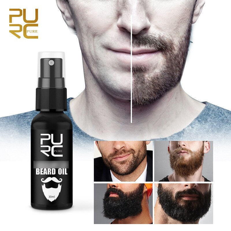 Fast Beard Growth Enhancer Oil Spray Natural Beard Anti Hair Loss