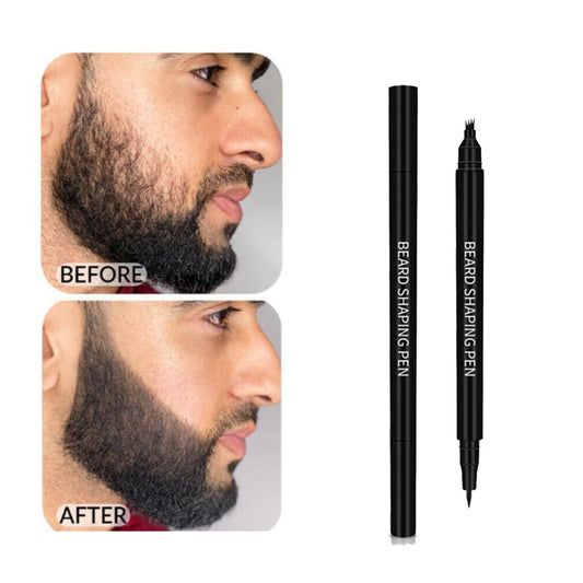2 in1 Men Beard Growth Pen Facial Hair Moustache
