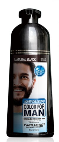 Black Beard Dye Cream Coloring Agent Care Hair Dye