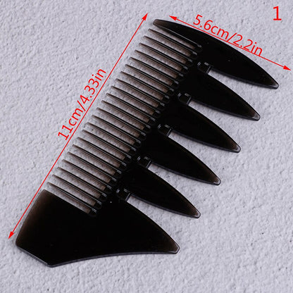 Vintage Oil Head Comb Wide Teeth Hairbrush Fork