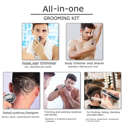 All in one grooming kit electric shaver for men