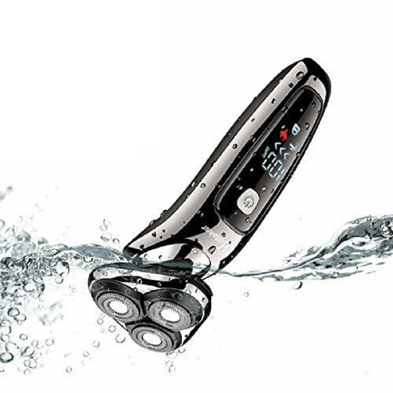 Grooming kit wet dry electric shaver