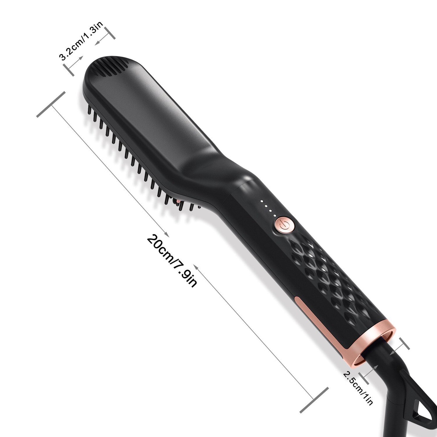 Men Beard Straightener Hot Heating Comb Electric Brush