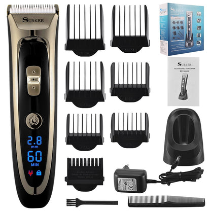 Electric Hair Trimmer LED display