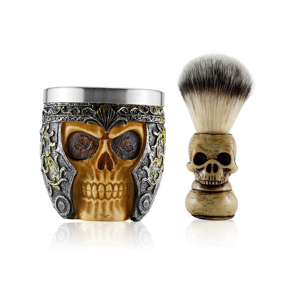 Beard Face Shaving Brush Soap Bowl Set