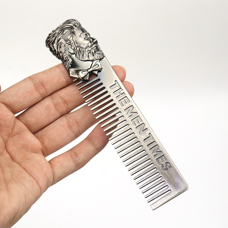 Senior Metal Beard Shaping Styling Template Comb