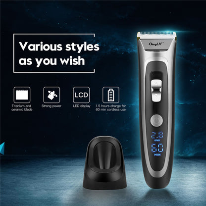 Electric Men Hair Trimmer Professional Barber Clipper