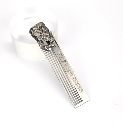 Senior Metal Beard Shaping Styling Template Comb