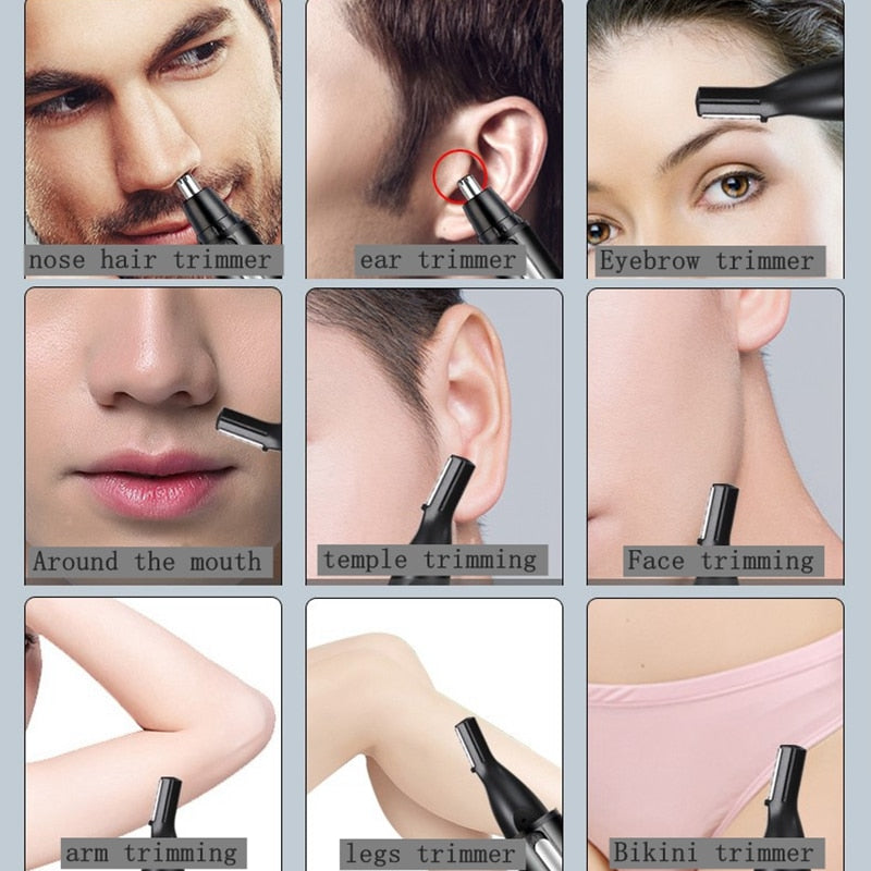 Special Offer Kemei rechargeable electric nose ear hair trimmer kit