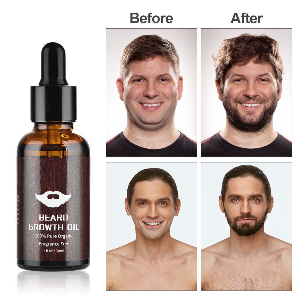Beard Growth Kit Barber Hair Growth Enhancer Set