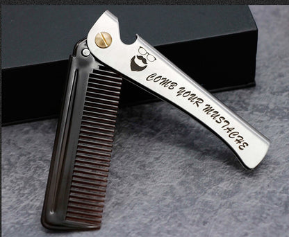 Portable Pocket Hair Beard Metal Comb