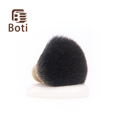 Black Badger Hair Knot  Fan Type Handmade Beard