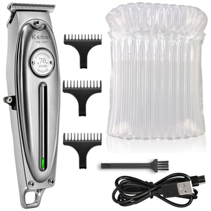 Pro Electric Barber Full Metal Professional Hair Trimmer For Men Beard