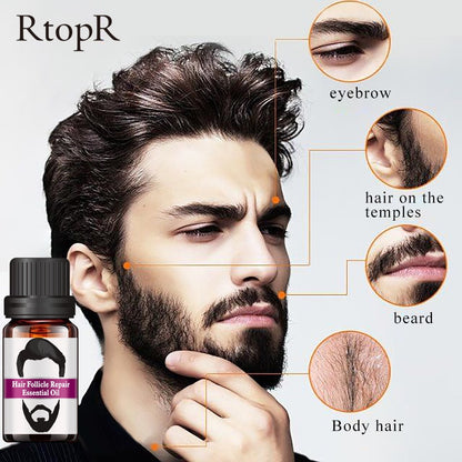 Men Beard Moustache Essential Oil Fast Growt