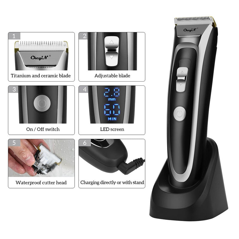 Electric Men Hair Trimmer Professional Barber Clipper