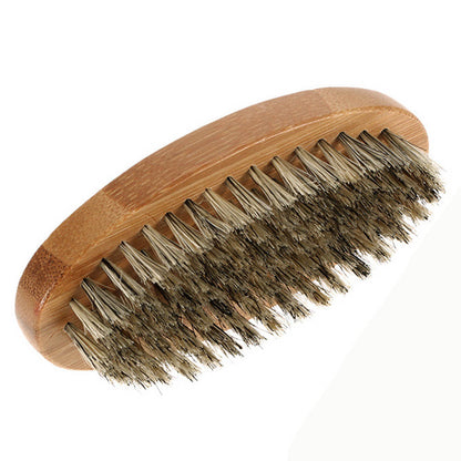 Soft Boar Bristle Wood Beard Brush Men Shaving Comb