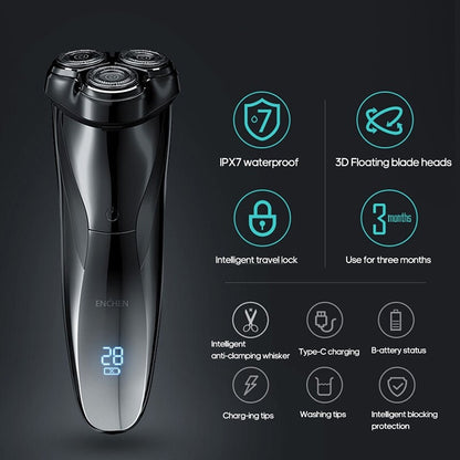 Electric Shaver Razor For Men Waterproof