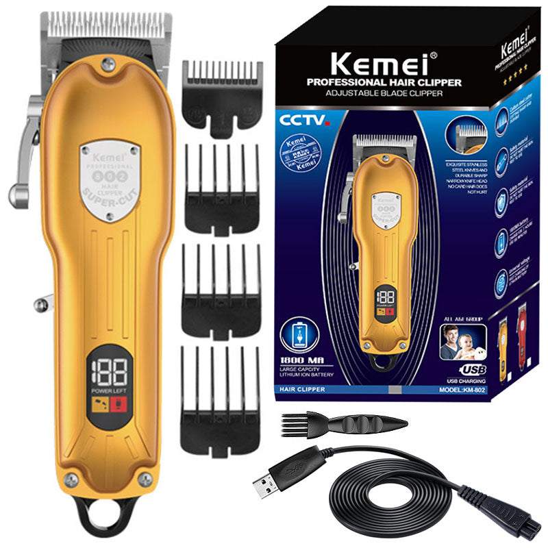 Professional hair clipper adjustable hair trimmer for men