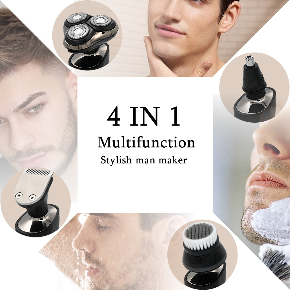 LCD Display Beard Trimmer Hair Clipper