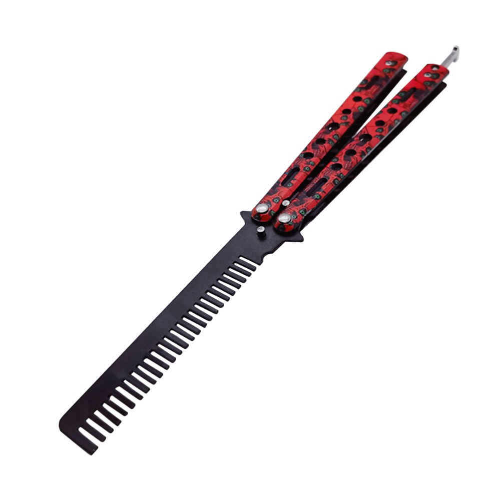 Best Seller Foldable Butterfly Comb Stainless Steel Practice Training Butterfly Comb