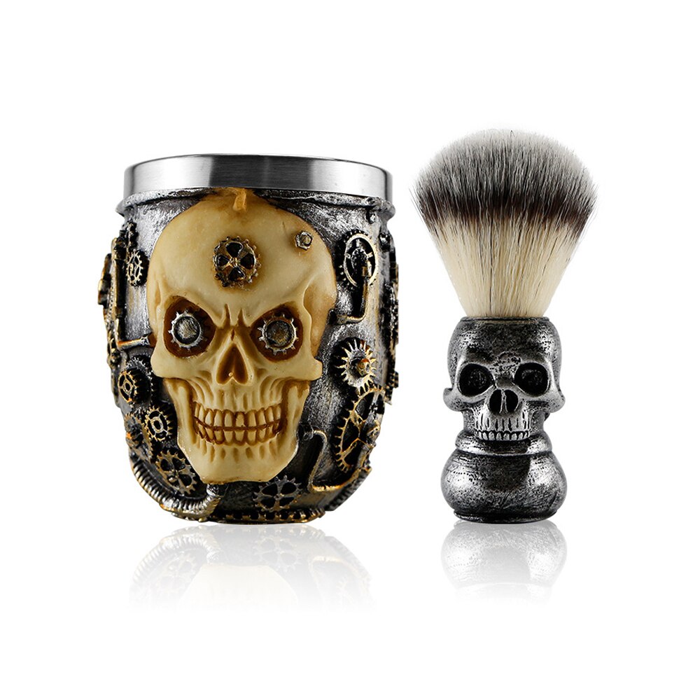 Beard Face Shaving Brush Soap Bowl Set