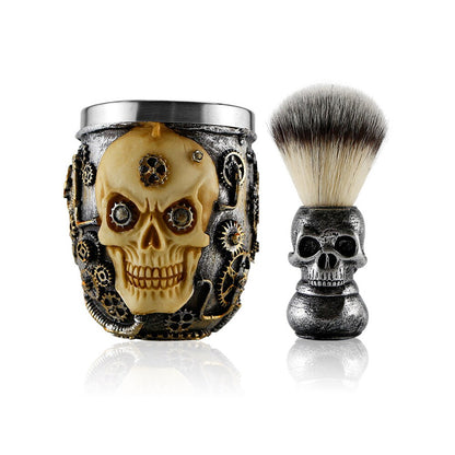 Beard Face Shaving Brush Soap Bowl Set