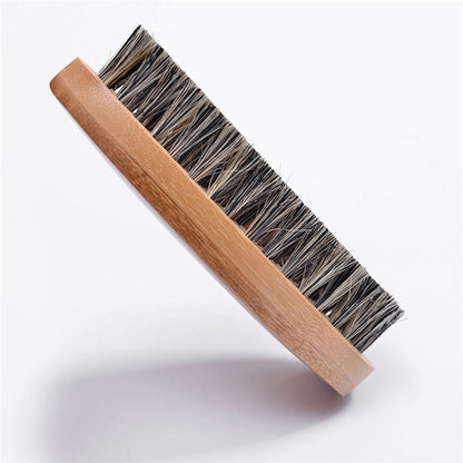 Natural Boar Bristle Beard Brush For Men Bamboo