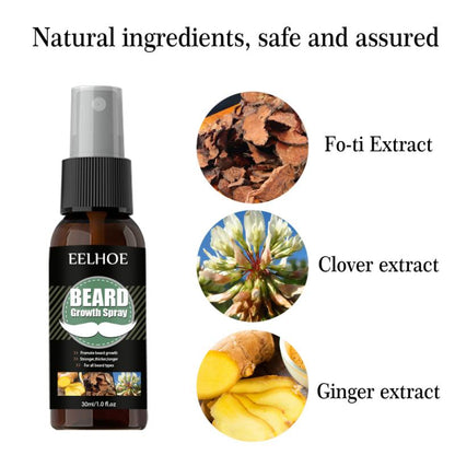 Men's Beard Growth Spray  Nourishing And Moisturizing Spray