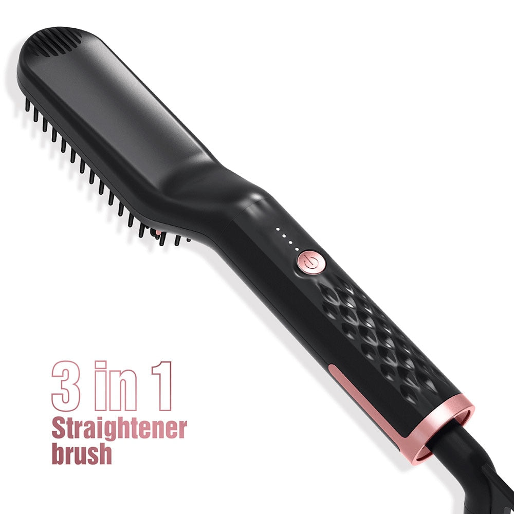 Men Beard Straightener Hot Heating Comb