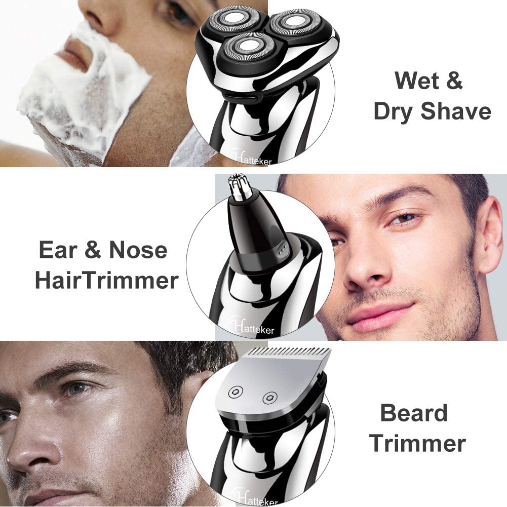 3 in 1 Wet Dry Powerful electric razor for men Ultimate Grooming