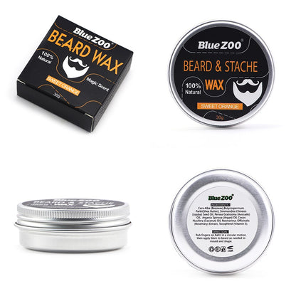 NEW 100% Organic Natural Beard Care Wax Balm