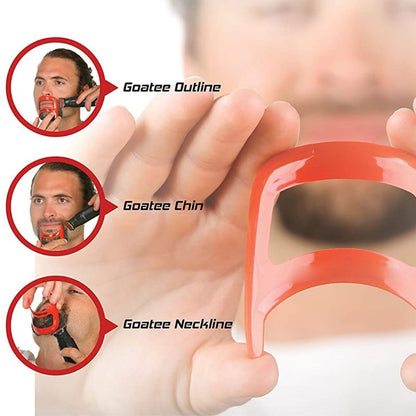 Men's Beard Combs Neck Hair Line Guide Shaping