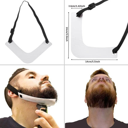 Men's Beard Combs Neck Hair Line Guide Shaping