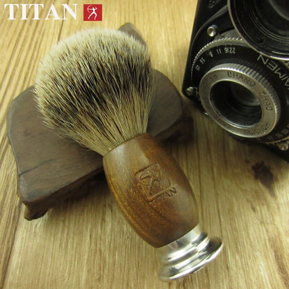 Titan shaving hair barber gift brush badger beard kit brushes natural