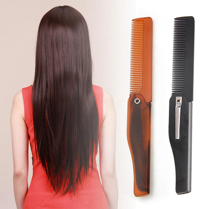 Design Foldable Hair Comb Pocket Clip Hair