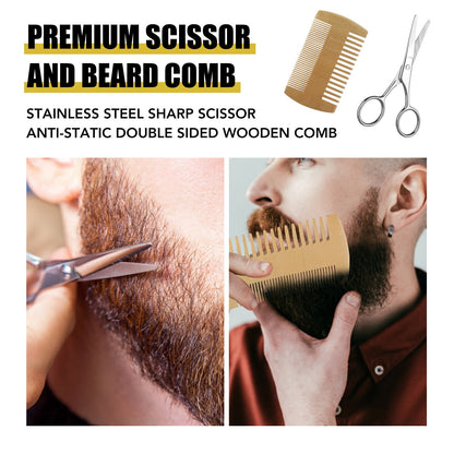 Beard Growth Kit Barber Oil Serum Nourishing