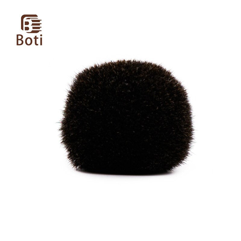 Giant Black Badger Hair Knot Gel Tip Bulb Type