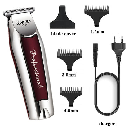 Rechargeable hair clipper for men grooming kit