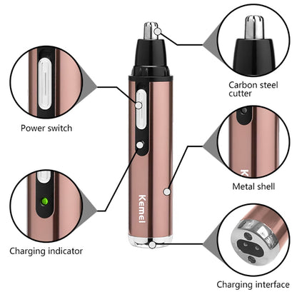 Rechargeable nose trimmer beard trimer