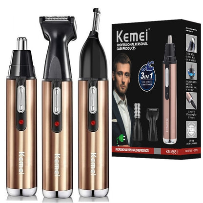 Rechargeable nose hair trimmer beard grooming