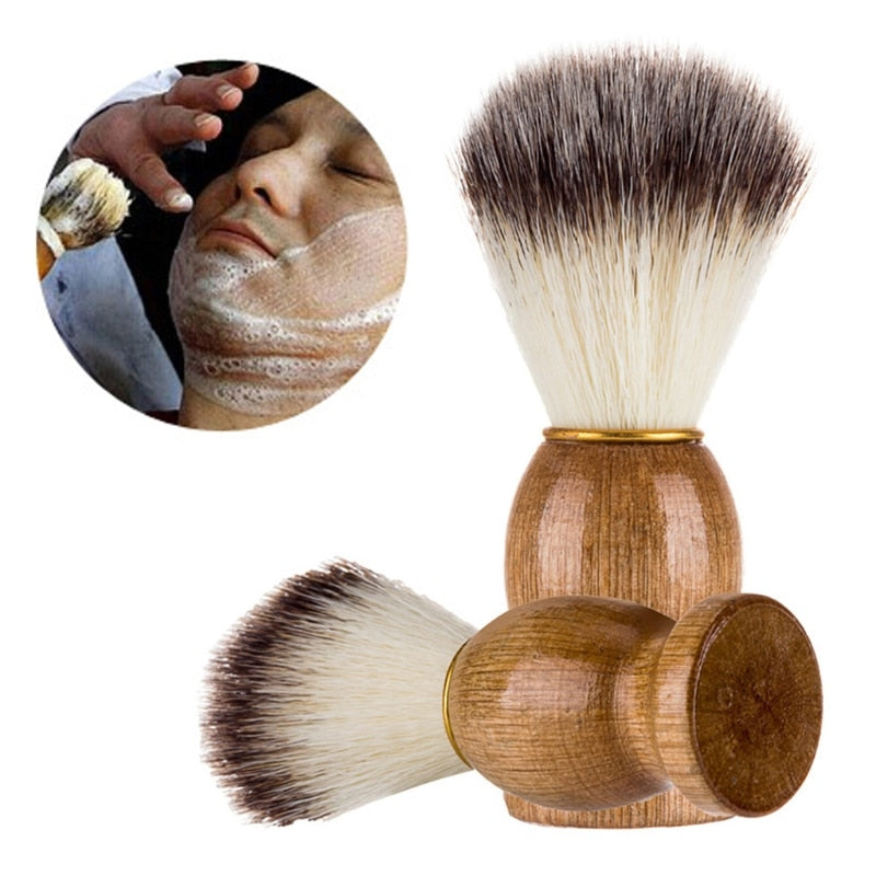 Men Shaving Brush with Wooden Handle Soft